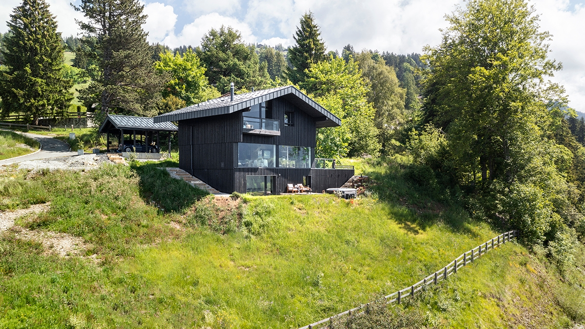 This Mountaintop Home in Switzerland Is a Modern Take on a Classic Alpine Chalet