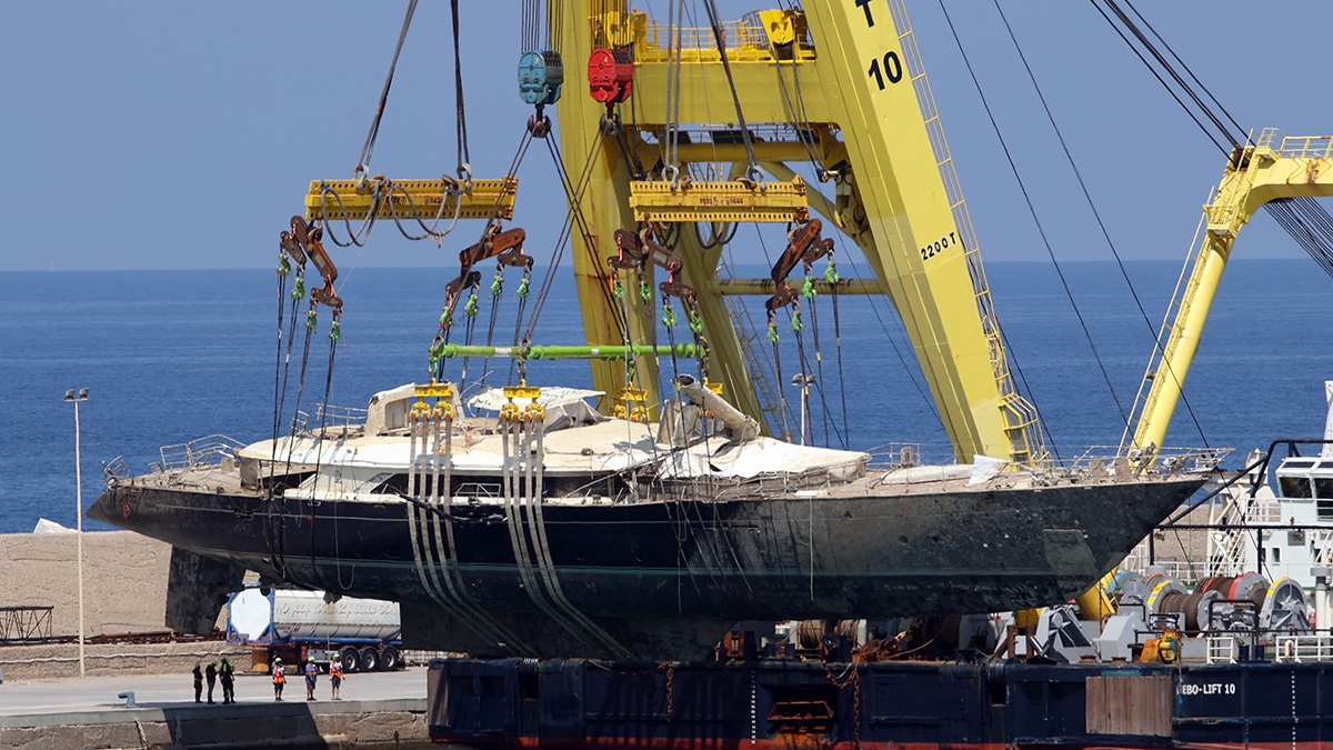 Mike Lynch's Sailing Yacht Has Been Recovered One Year After It Sank