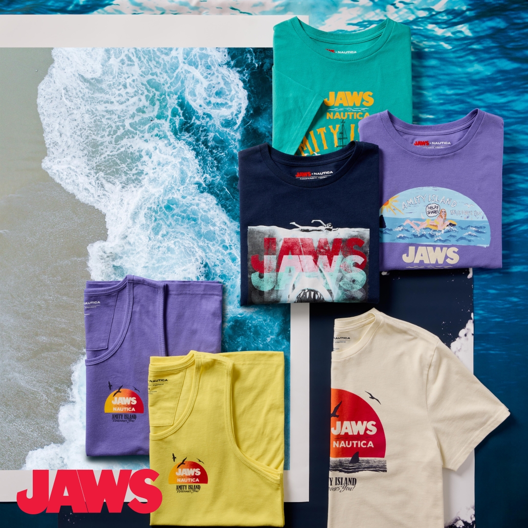 Sink Your Teeth into Nautica's Bold New ‘Jaws' Clothing Drop, Ahead of the Films 50th Anniversary
