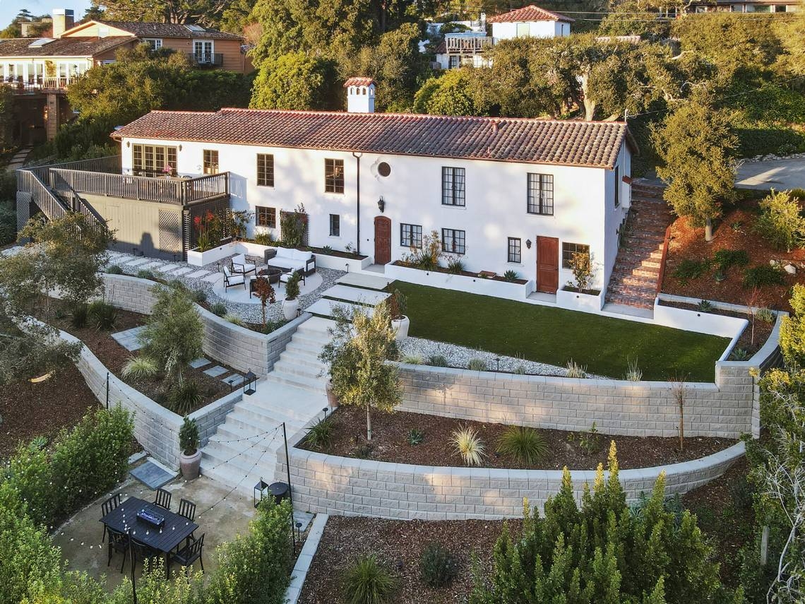 Historic home of one of Carmel's leading architects for sale. Sweeping ocean views offered
