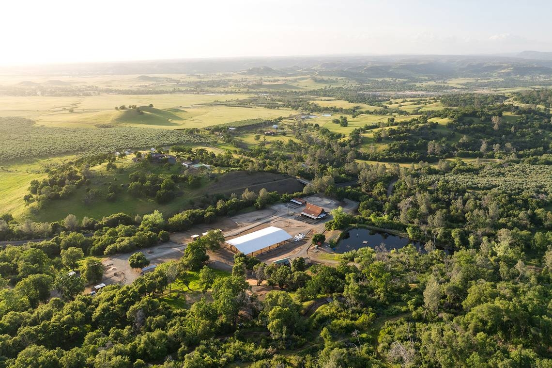 Northern California ranch for sale has a waterfall and its own horse facilities