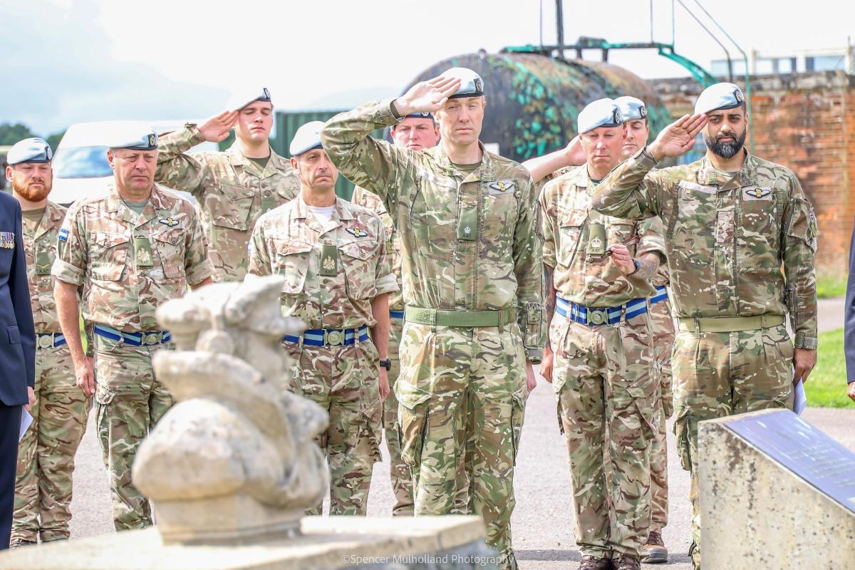 Airfield falls silent to remember Old Sarum squadrons with key role in WWII