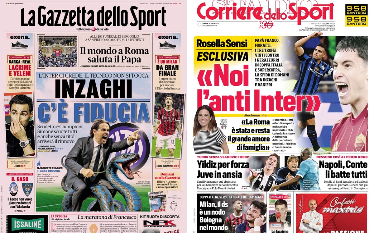 Gallery: ‘Orsolini and Milan', ‘Conceicao's super plan' – Today's front pages in Italy