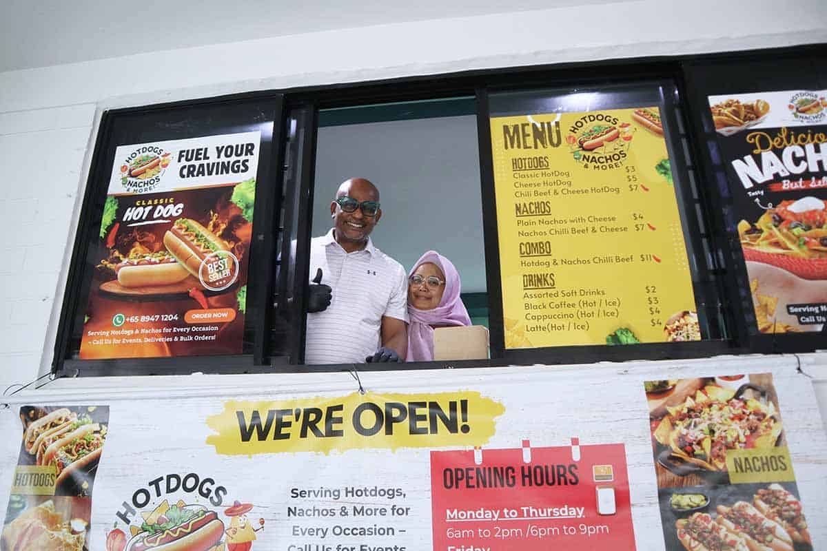 Hotdogs, nachos & iced latte from HDB window by 49-year-old ex-events director
