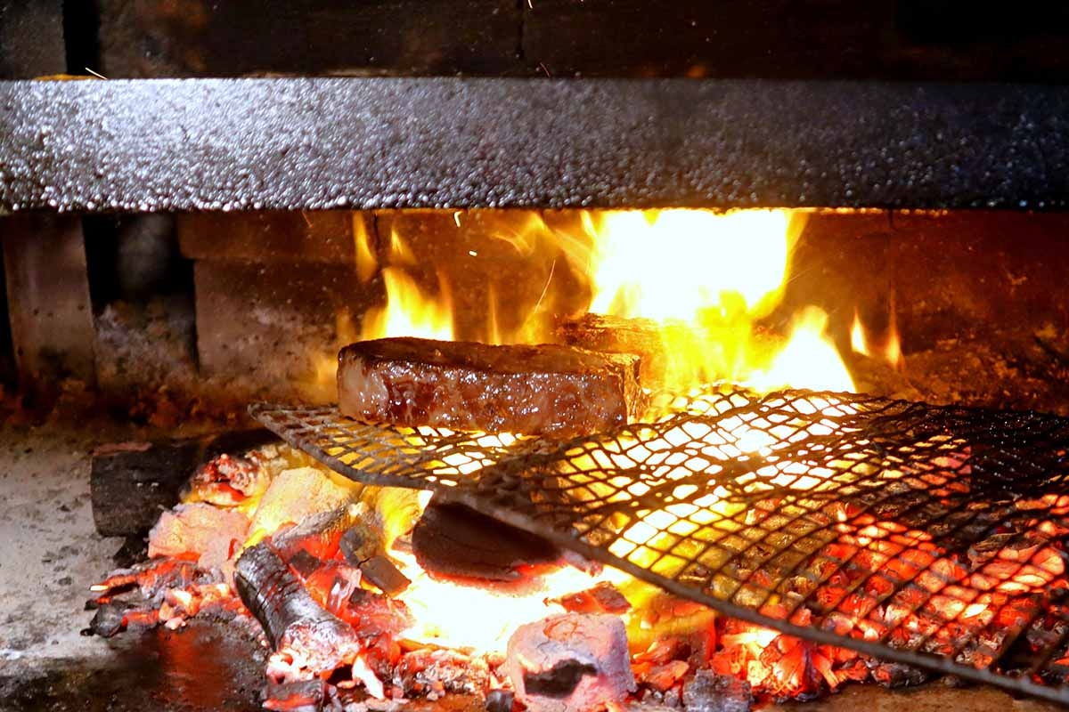 Firepitz: One of JB's best open flame charcoal-grilled steak & dry-aged fish spots