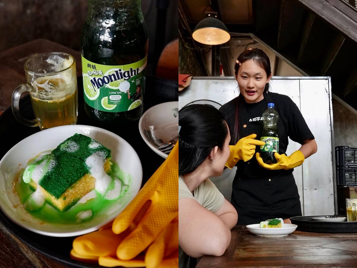 This restaurant is serving kitchen sponges & dirty sink water — and people are actually eating it