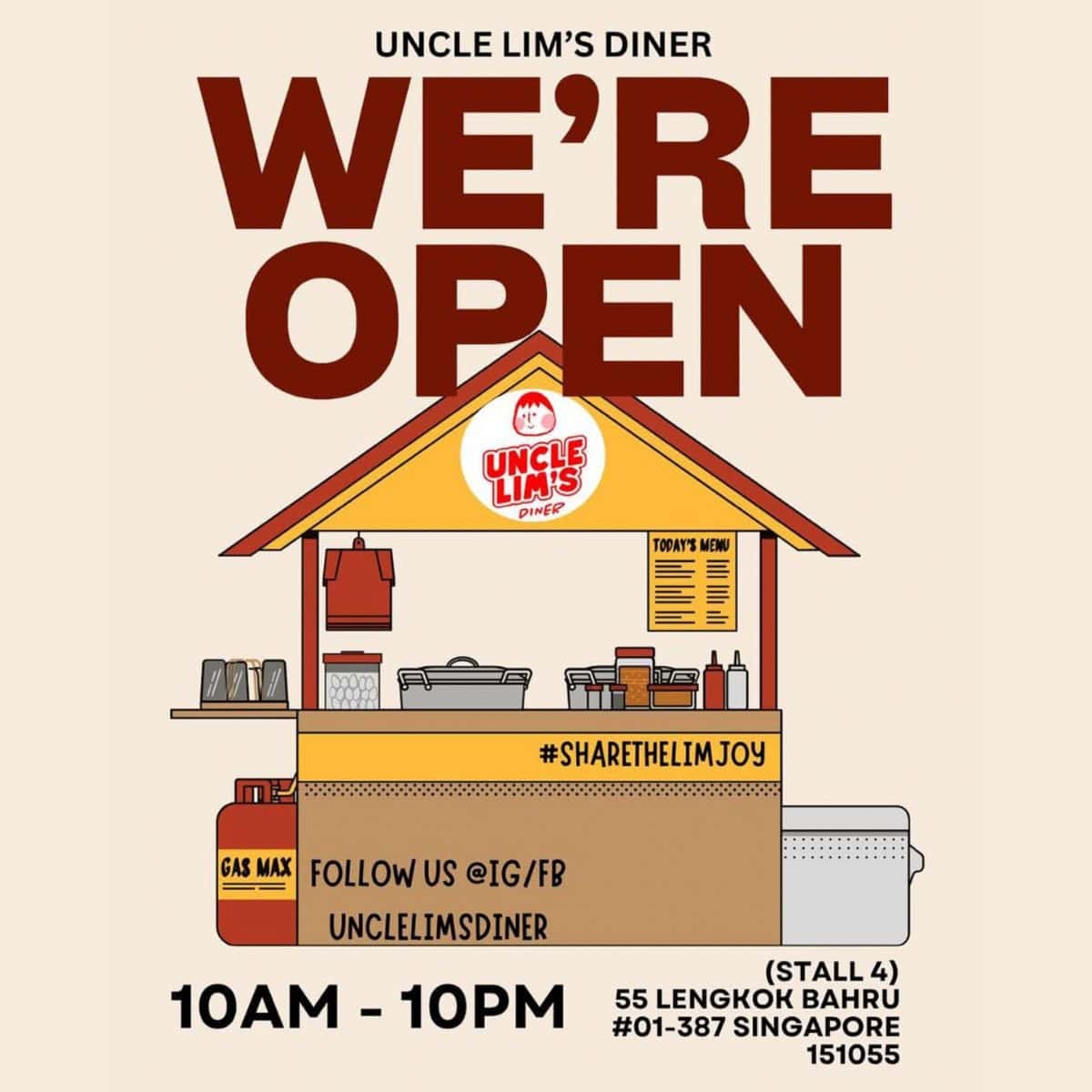 New in town: Uncle Lim's Diner – huge $7.90 chicken cutlets in Bukit Merah