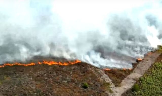 Moor fire near North Yorkshire RAF base declared major incident