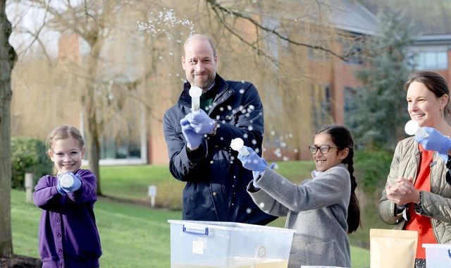 Prince William has 'the best day of my life' spraying pond water at journalists