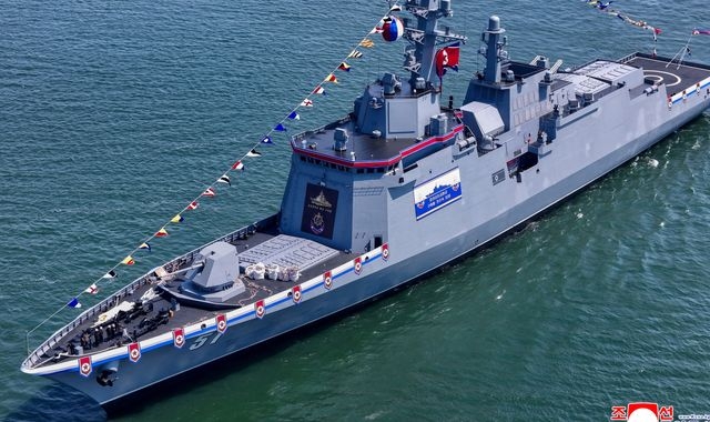 Kim Jong Un unveils North Korea's new naval destroyer equipped with 'the most powerful weapons'