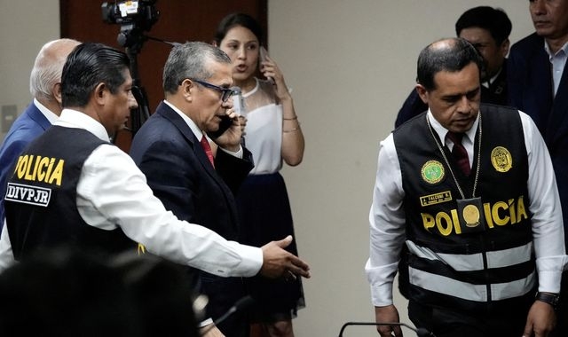 Peru's former president Ollanta Humala jailed for 15 years over money laundering - as his wife is granted asylum