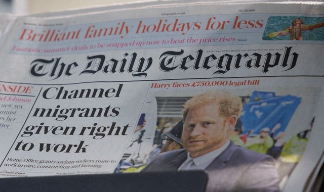 Hedge fund tycoon Hosking says rival Telegraph bid "ready to go"