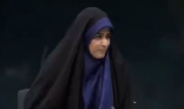 Iranian TV presenter goes back on air moments after Israeli strike hits her studio