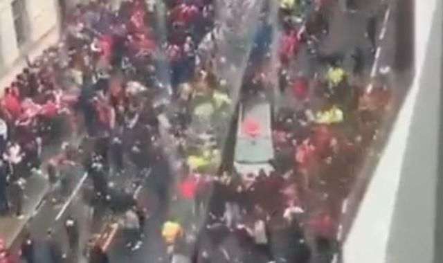 Liverpool parade collision: Footage shows people carrier drive into crowds at speed