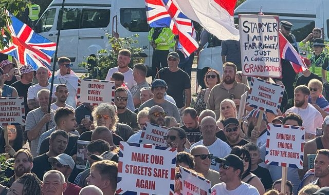 Friday night's anti-migrant protests in Norwich were peaceful - but anger is bubbling