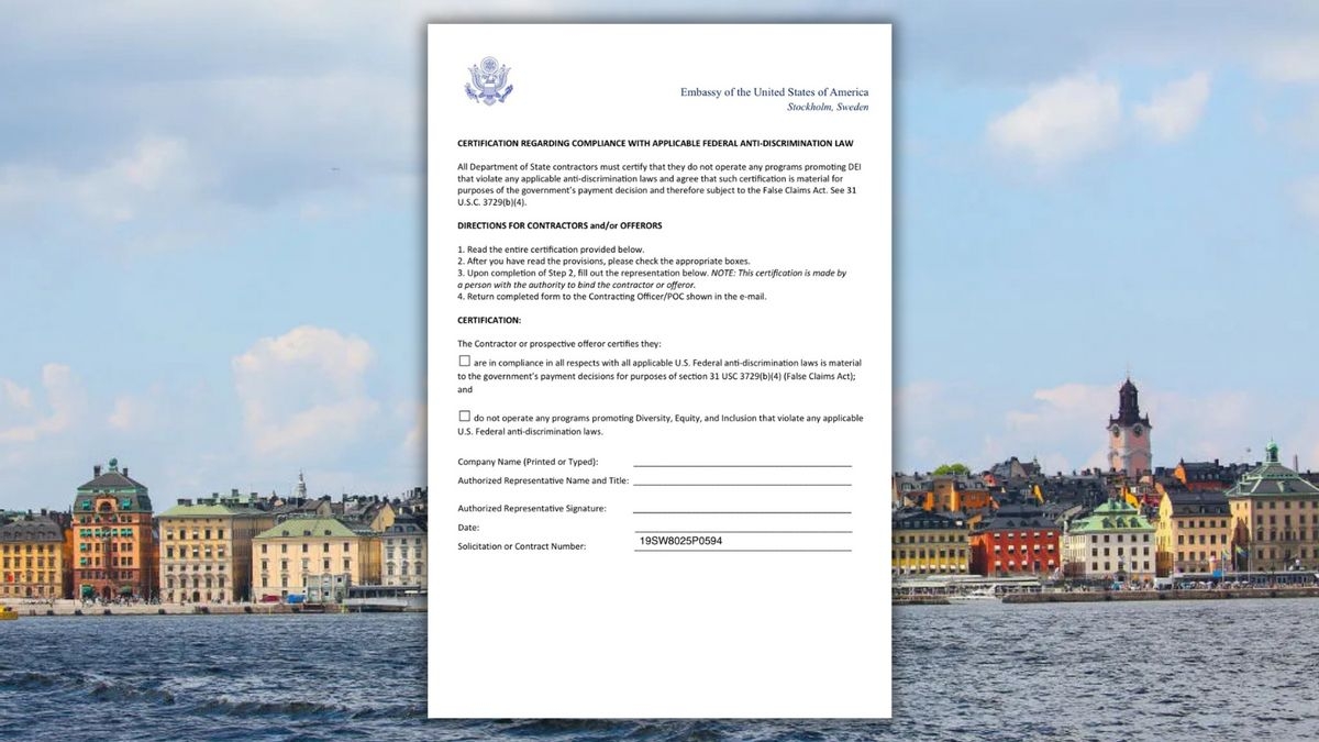 Fact Check: Stockholm officials refused to comply with US Embassy's request regarding Trump's anti-DEI policies