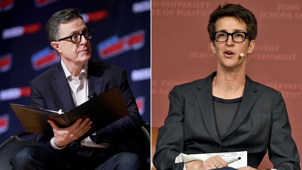 Fact Check: Stephen Colbert and Rachel Maddow aren't teaming up to launch new show