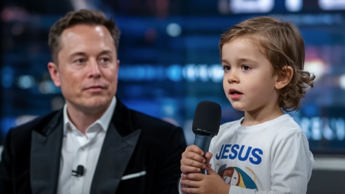 Fact Check: Don't fall for AI videos about Musk's young son praising Jesus on live TV