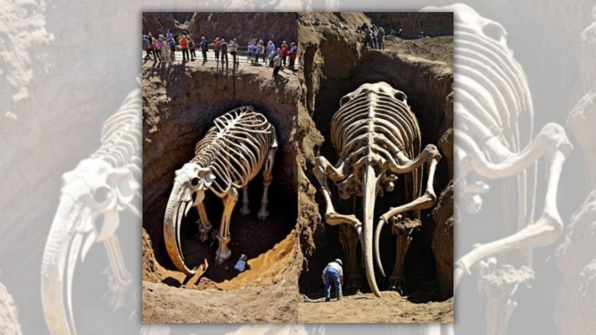 Fact Check: No, these aren't real photos showing mammoth skeleton's excavation