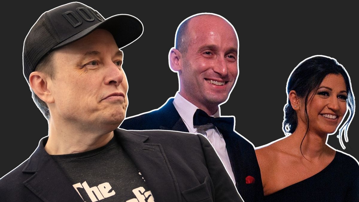 Breaking down claims Stephen Miller's wife, Katie, left him for Elon Musk
