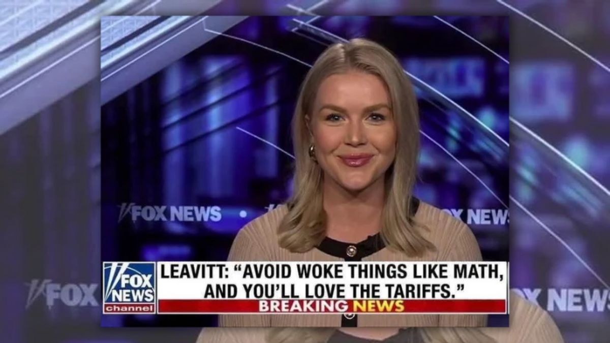 Fact Check: Fake Fox News chyron claims Karoline Leavitt said people will love tariffs if they 'avoid woke things like math'