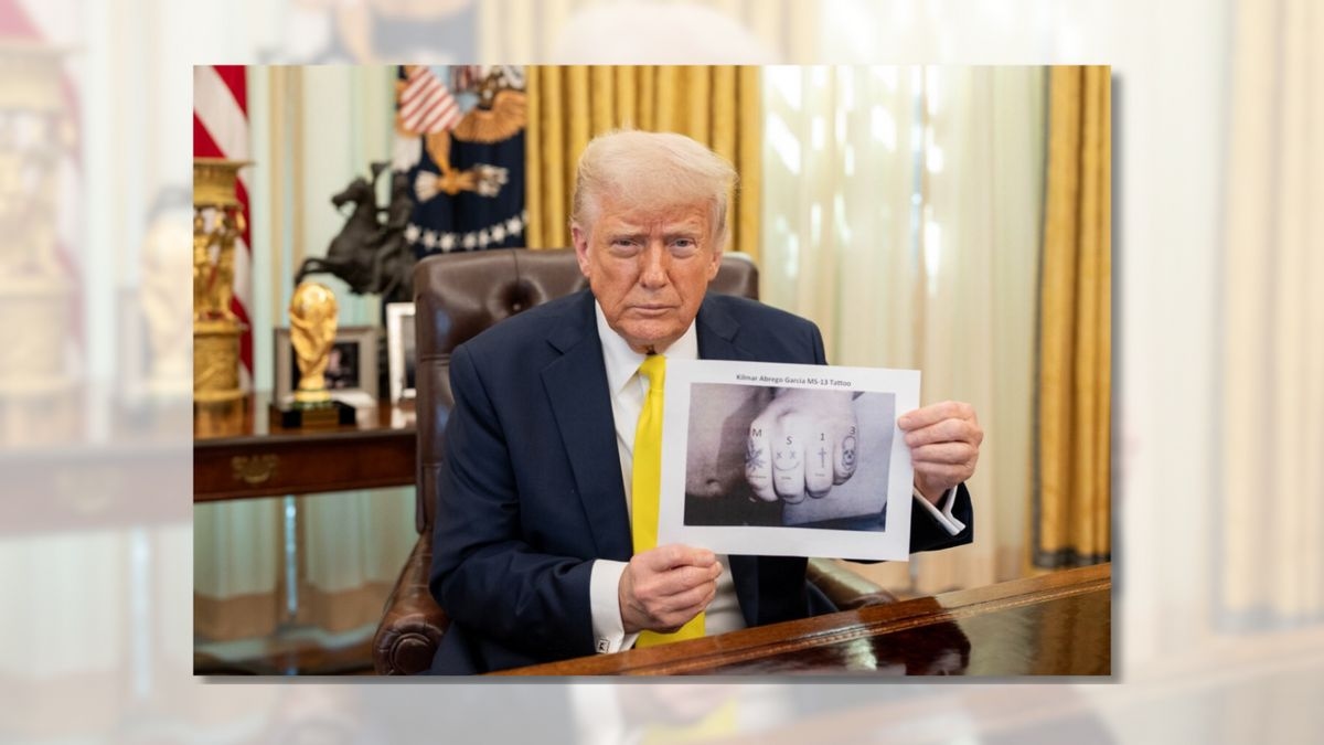 Fact Check: Photo Trump shared of Abrego Garcia's tattoos real but altered; no evidence they're gang-related
