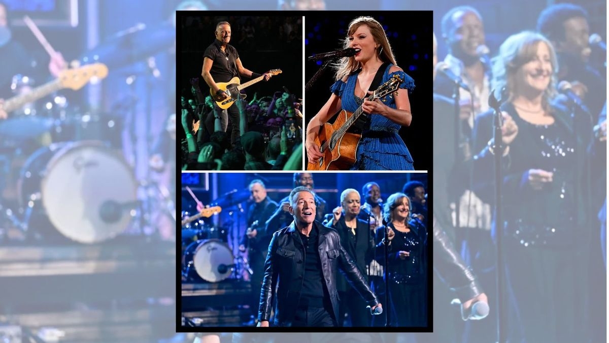 Fact Check: Photos 'proving' Taylor Swift, Bruce Springsteen performed together after Trump's attacks taken in separate locations