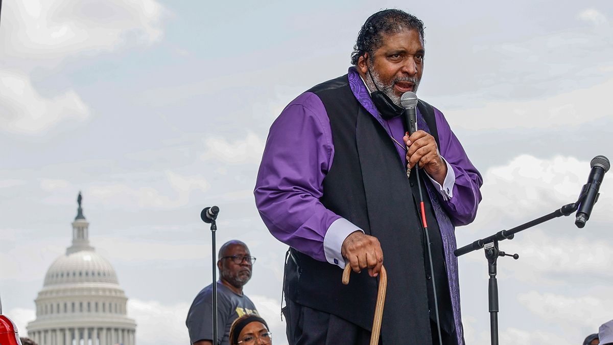 Fact Check: Rev. William Barber II arrested by US Capitol Police for praying 'out loud' in Rotunda after 'multiple warnings'