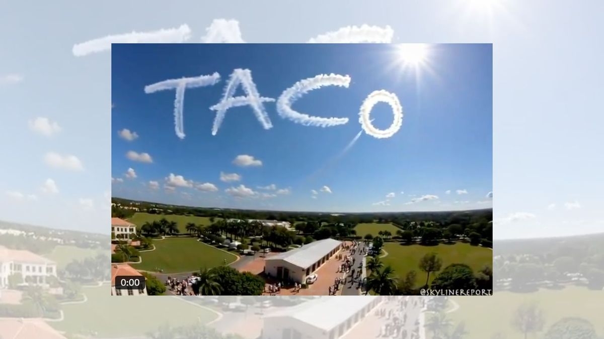 Fact Check: Fake footage of massive 'TACO' skywriting over Mar-a-Lago likely AI-generated