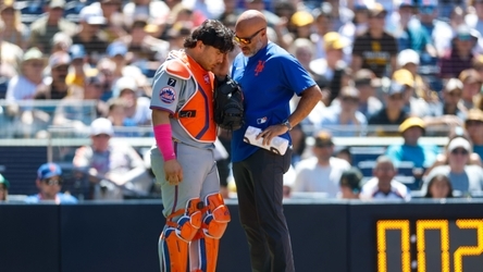 Mets' Francisco Alvarez exits Wednesday's game at Padres