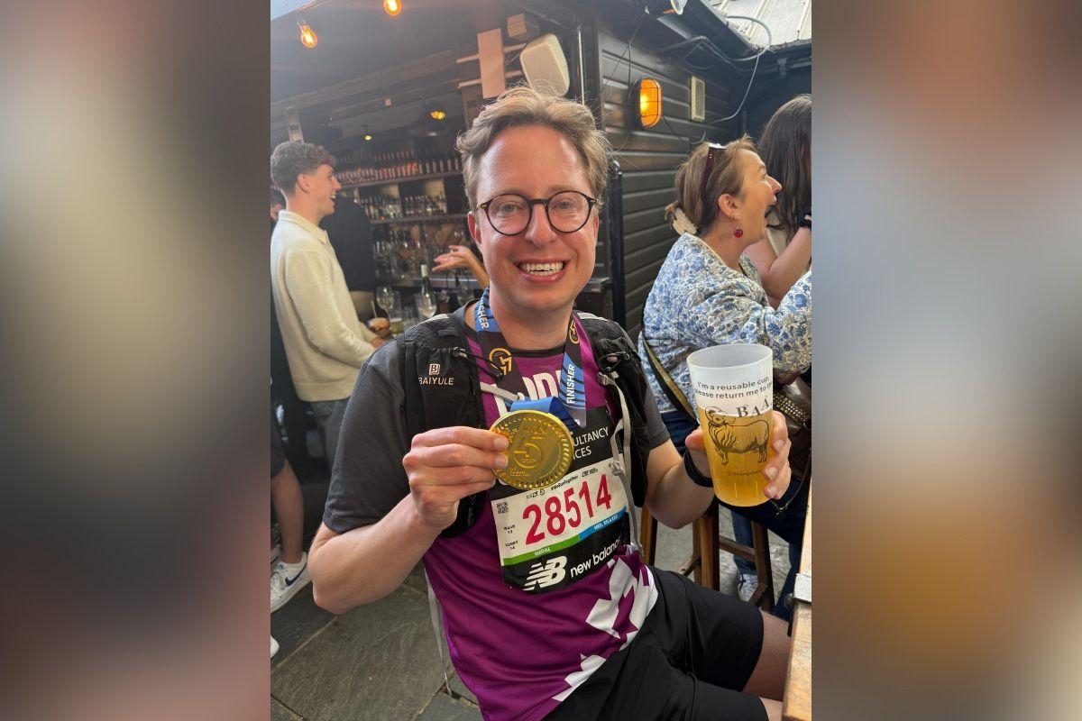 Minehead man raises over £2,400 by running London Marathon