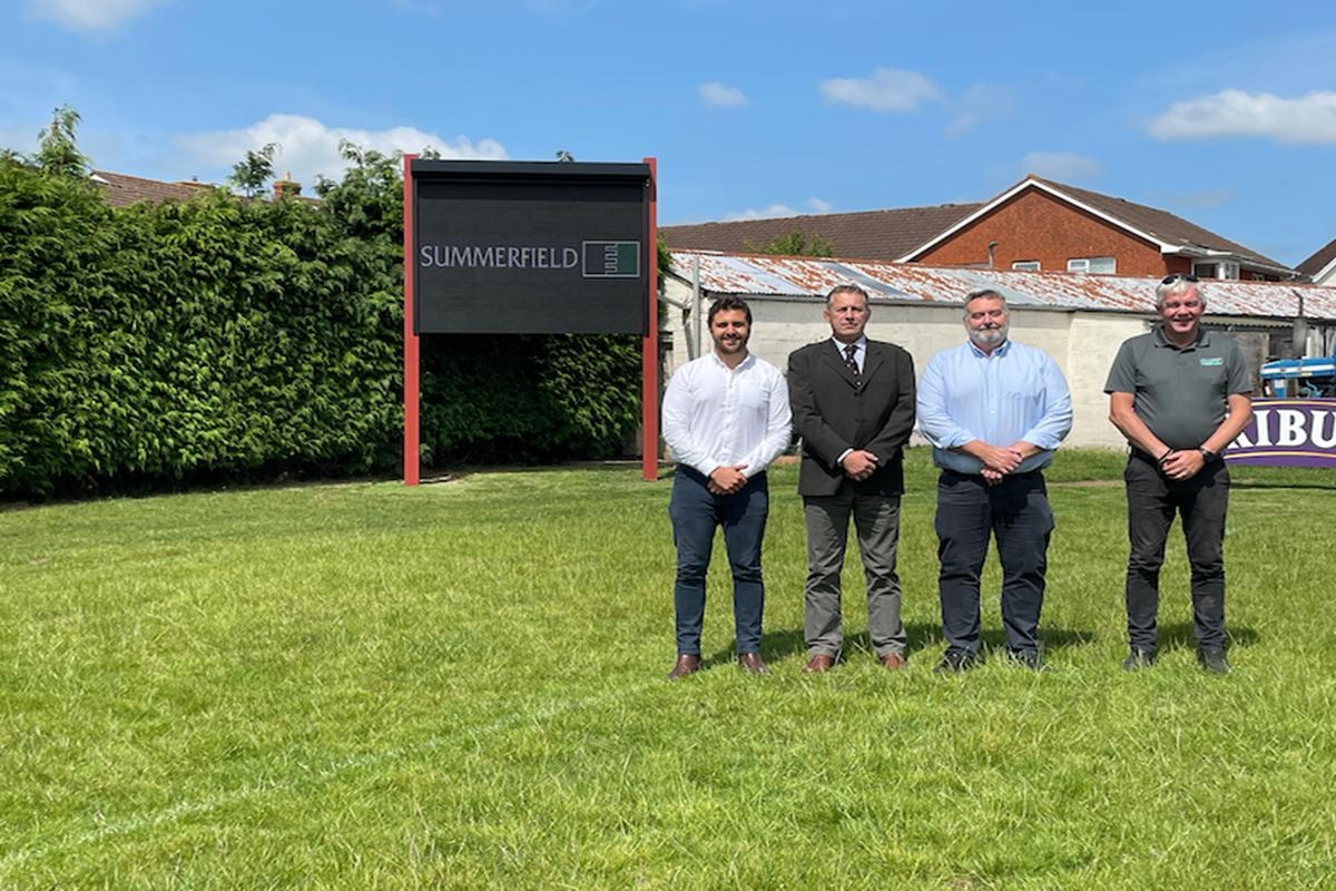 Rugby club in Wellington unveils new electronic scoreboard