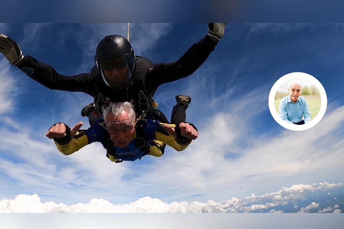 Wellington man, 86, to skydive from 15,000 feet for Alzheimer's Society