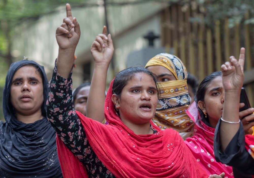 Ahead of Eid, Bangladesh's Garment Workers Protest Over Unpaid Wages, Bonuses