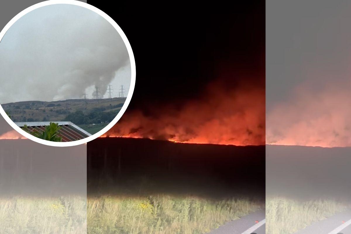 Firefighters work to tackle Gwent wildfire as incident remains ongoing