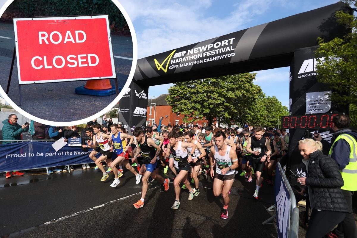 All the road closures in place this weekend for the Newport Marathon Festival