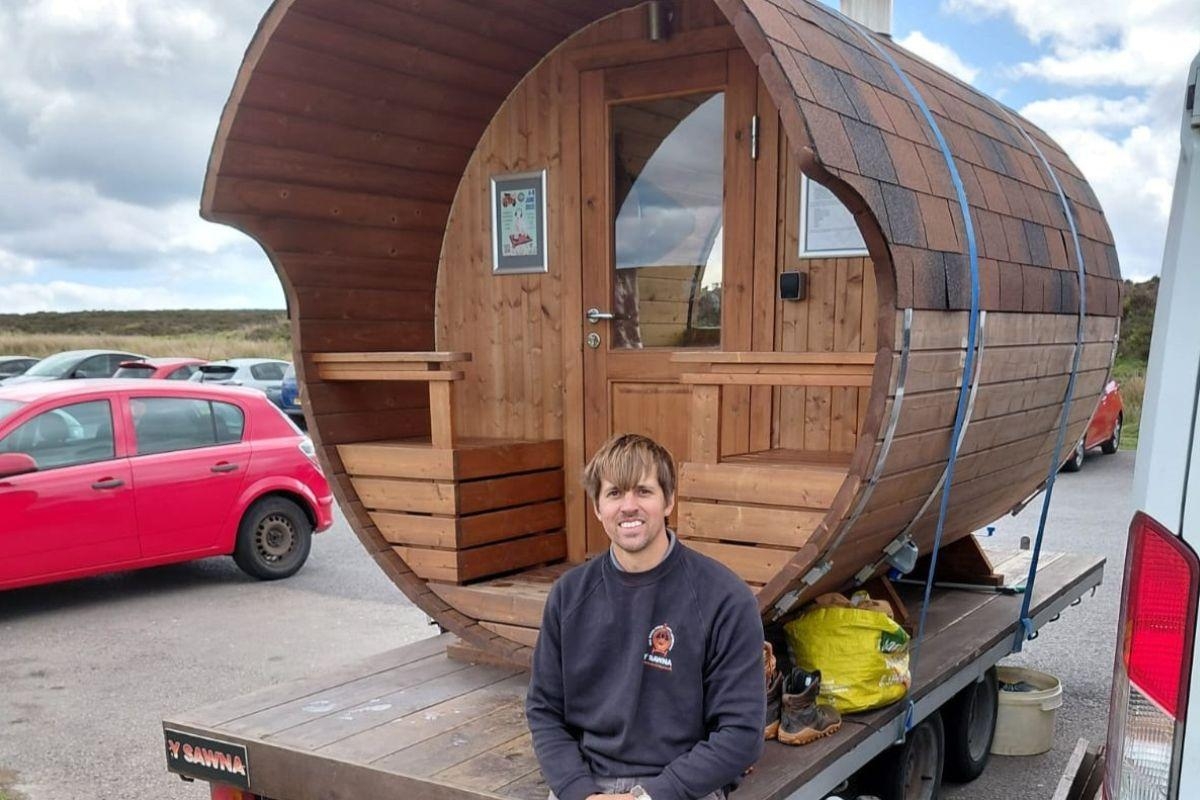Sauna now installed at popular cold water bathing spot