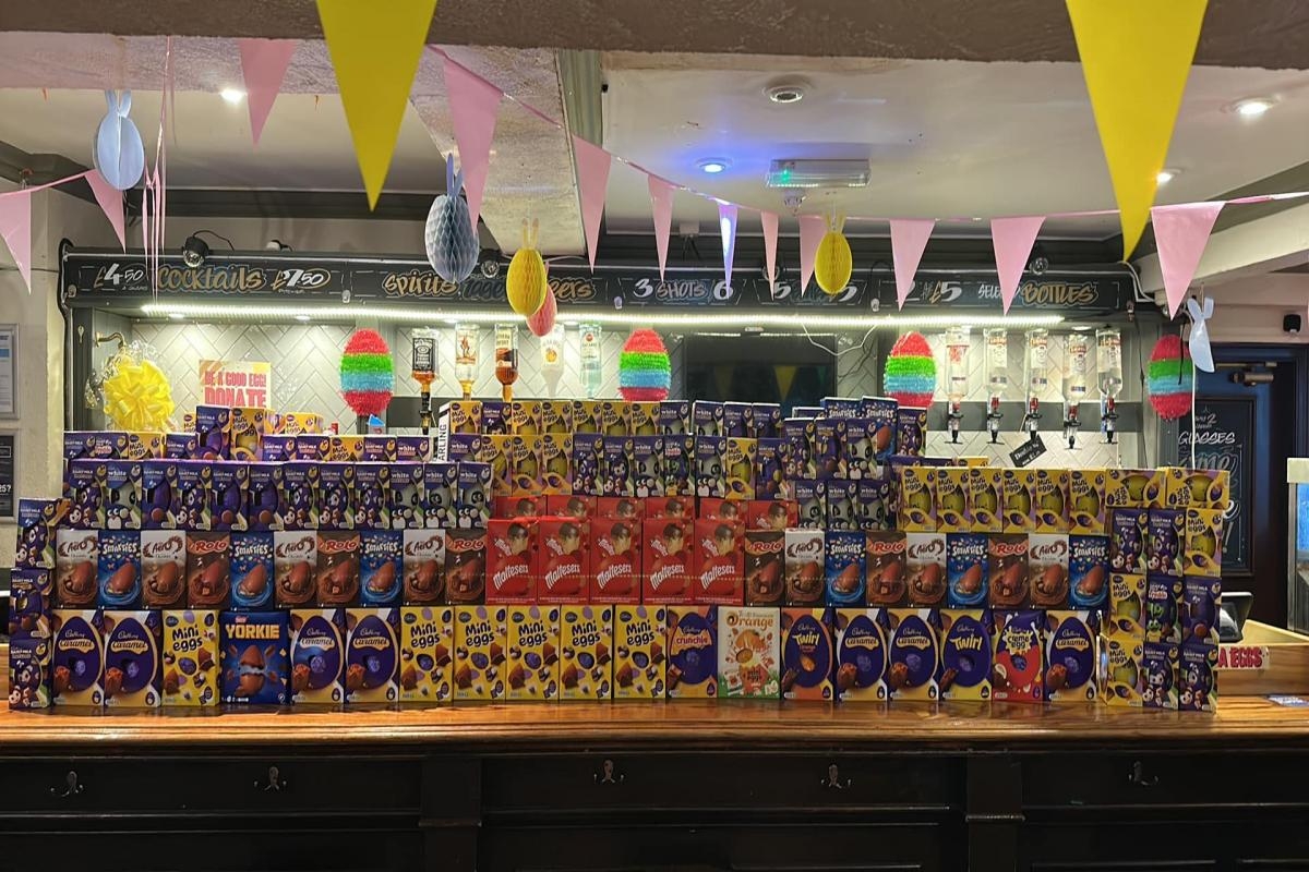 Newport pub collecting Easter eggs for local charities