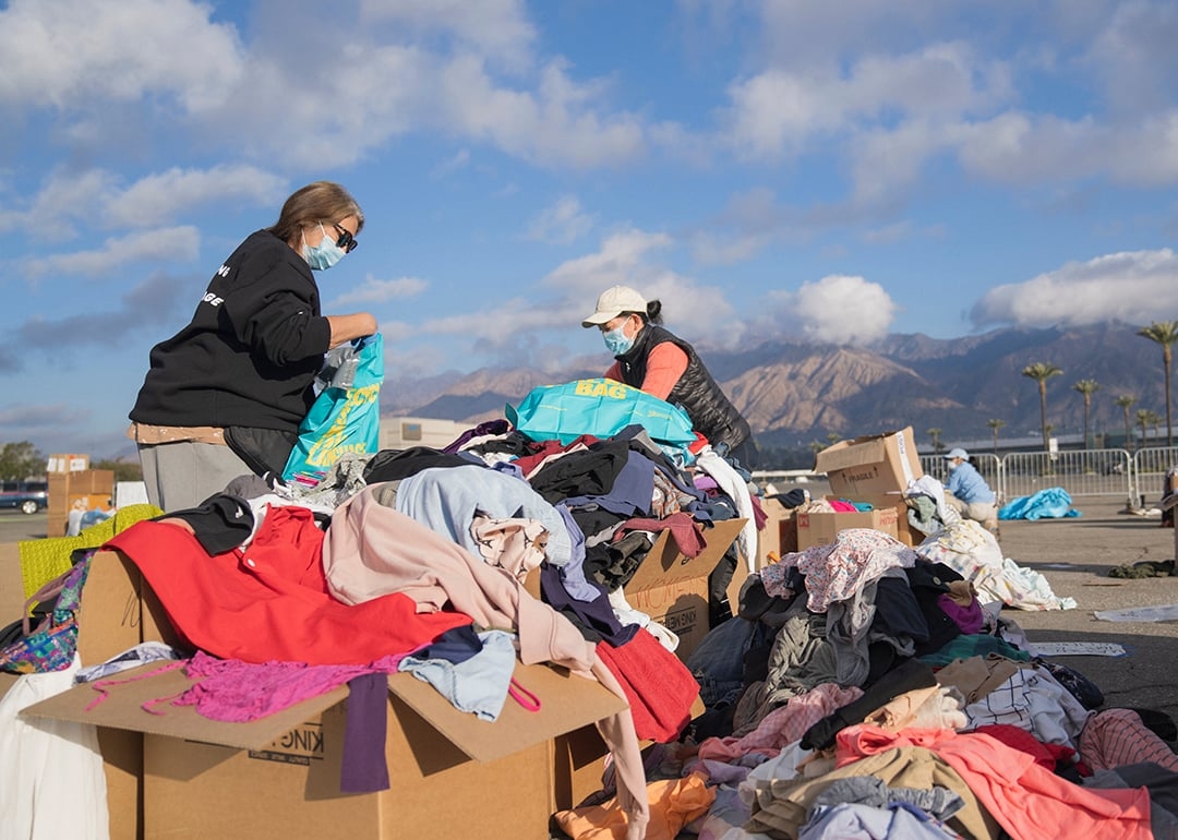 Fast fashion is haunting L.A.'s wildfire relief efforts