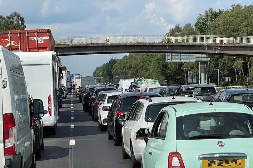 Biker hospitalised after M6 crash sparks major delays