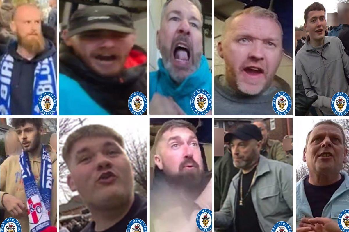 Hunt for 16 people after disorder at Birmingham football match