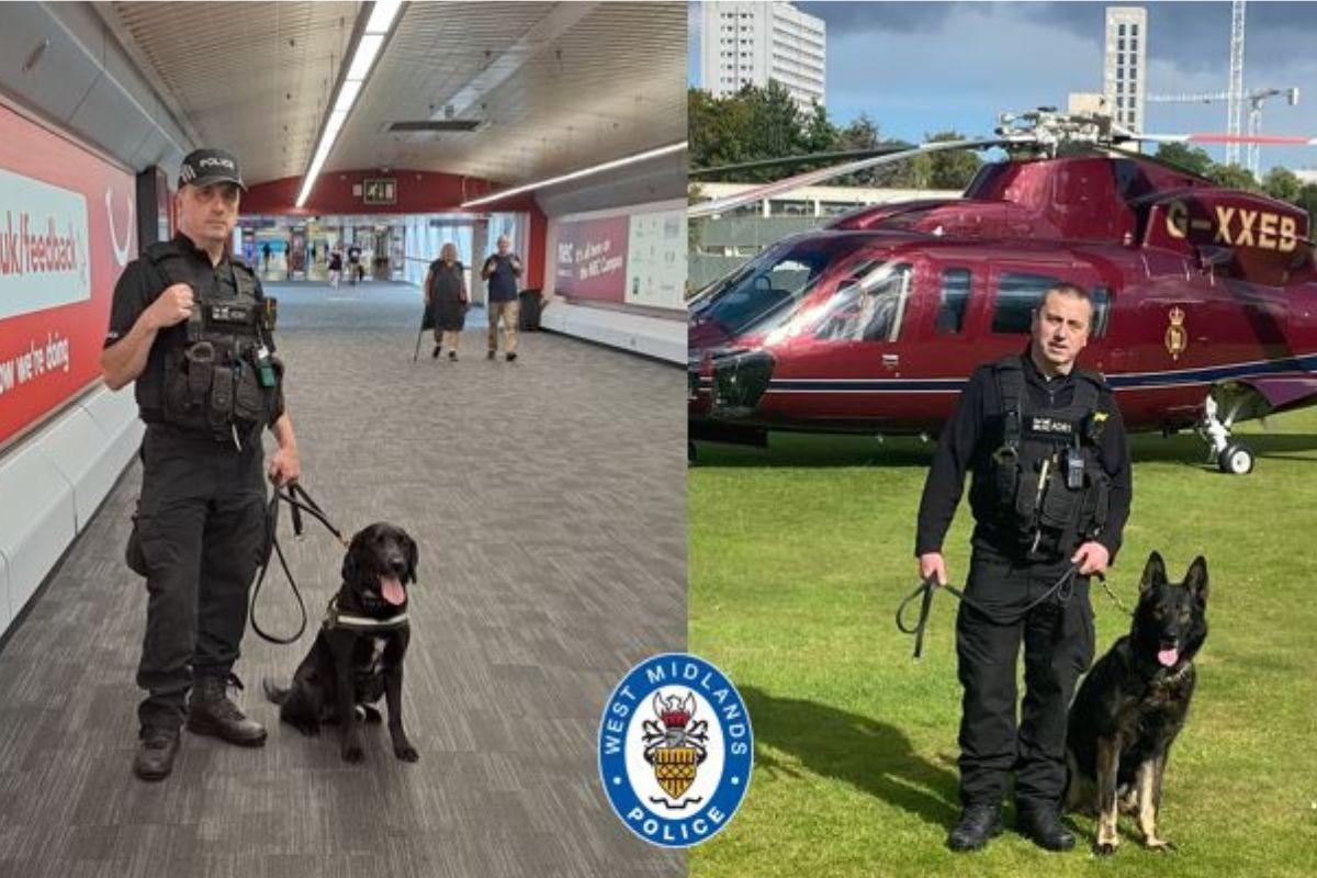 ‘Amazing' police pup duo and handler who ran into burning building retire