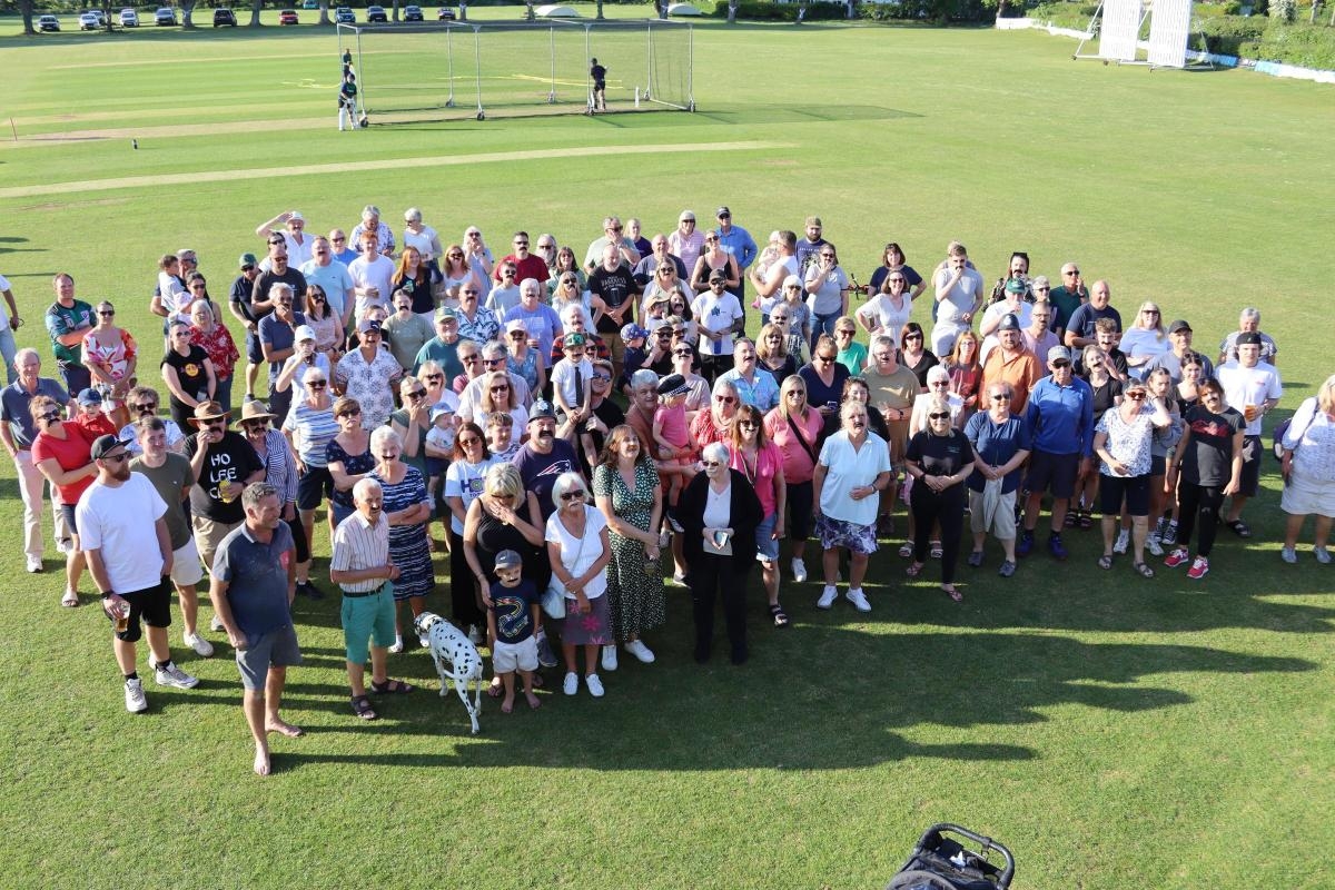 Over 700 join ‘Pistol' Pete's Frocester cricket ground walk for cancer charities