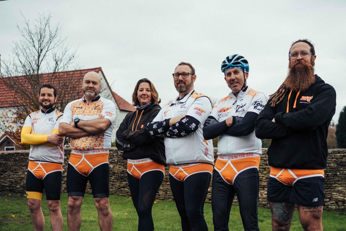 Minchinhampton men saddle up for 300-mile testicular cancer ride