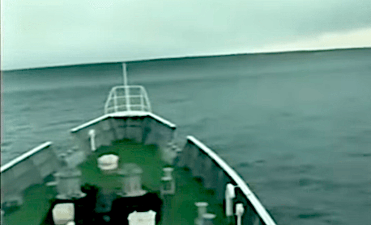 Tsunami from 2011 Japan Earthquake Rocks Coast Guard Ship (Video)