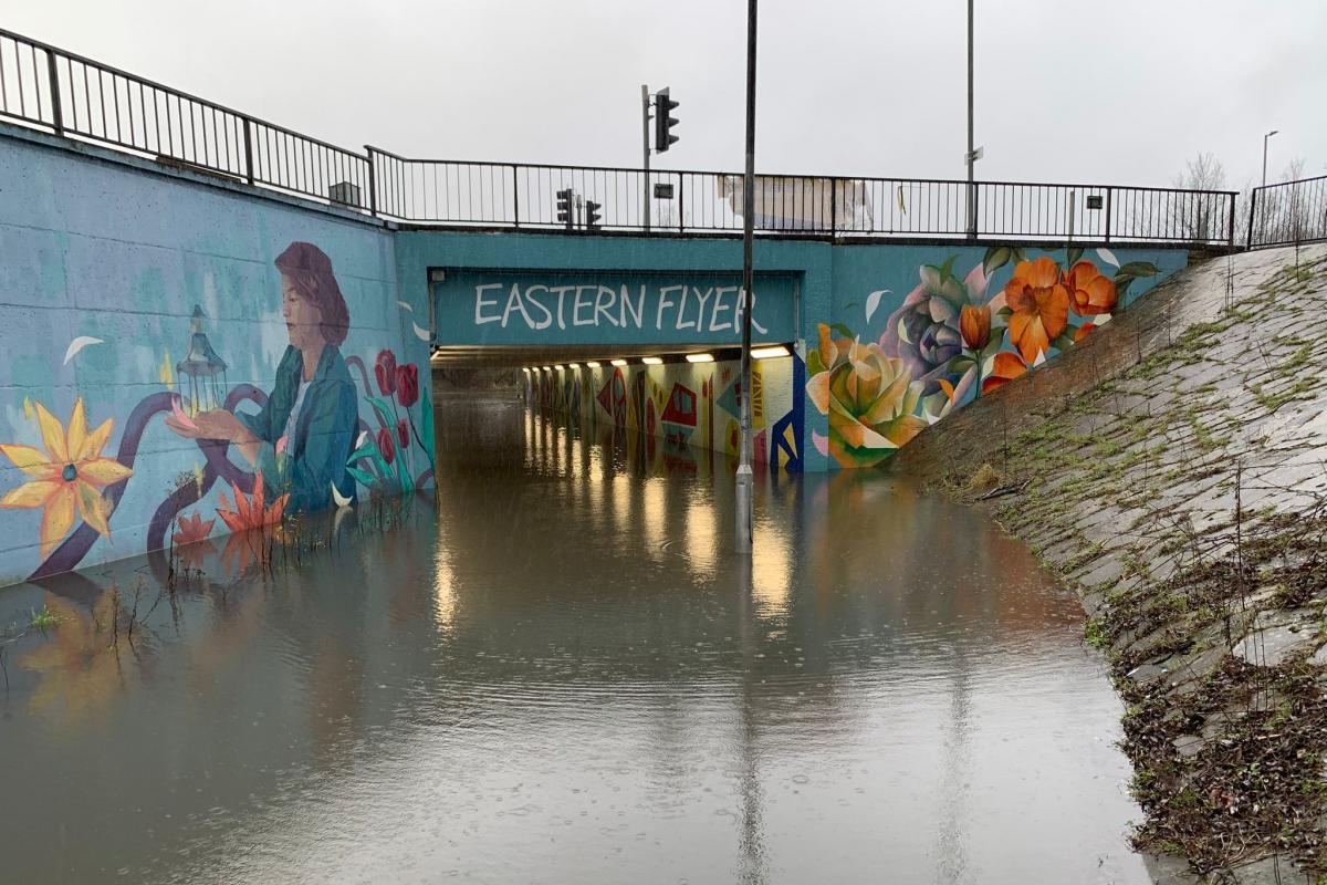 Problem underpass and cycle path STILL flooding after complaints