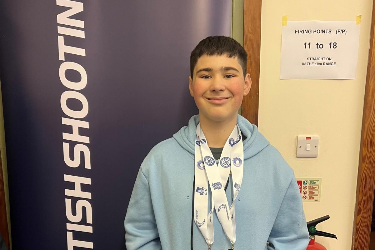 Teenage marksman claims gold in shooting competition
