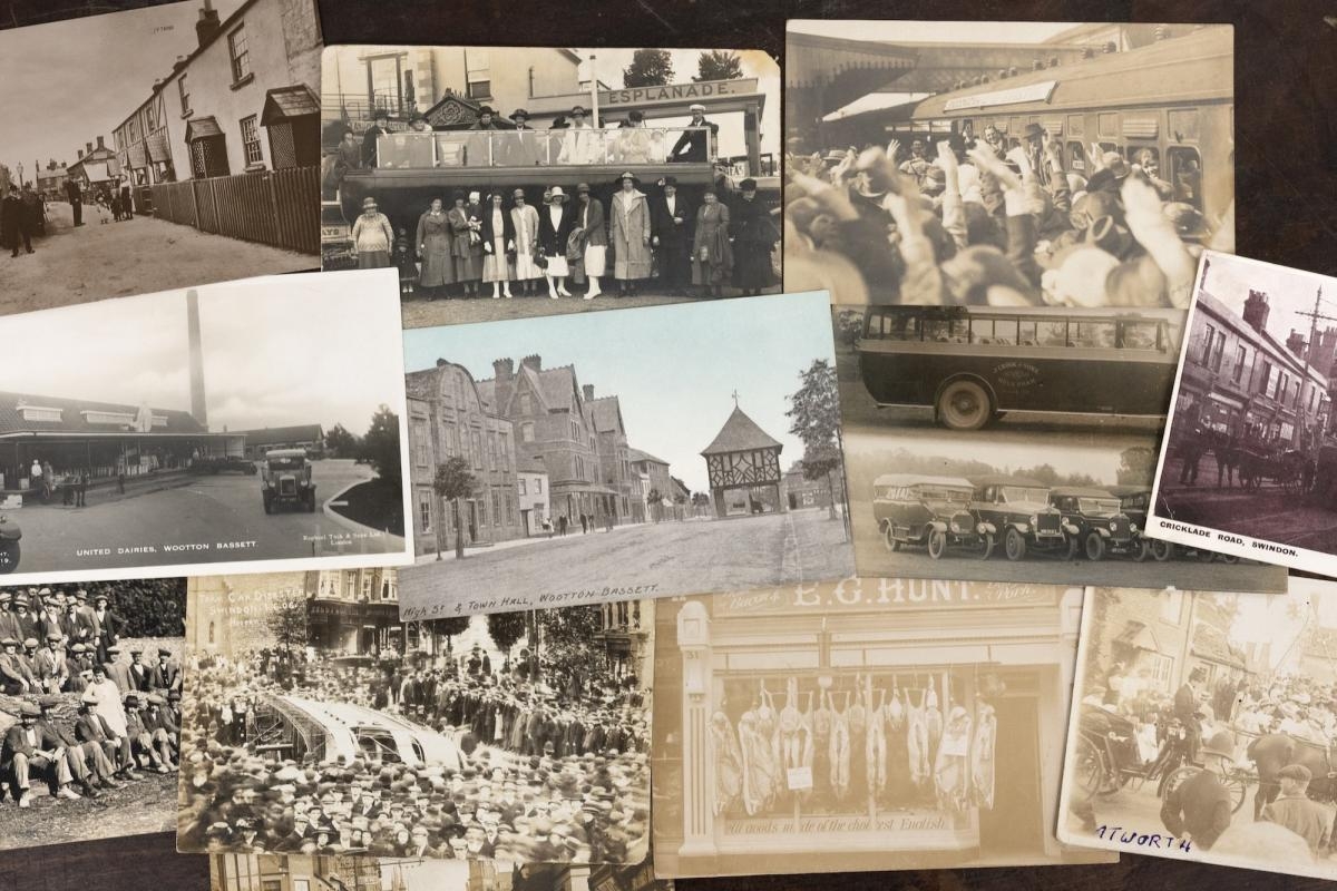 Postcards and artefacts depicting Swindon's past set to sell for hundreds at auction