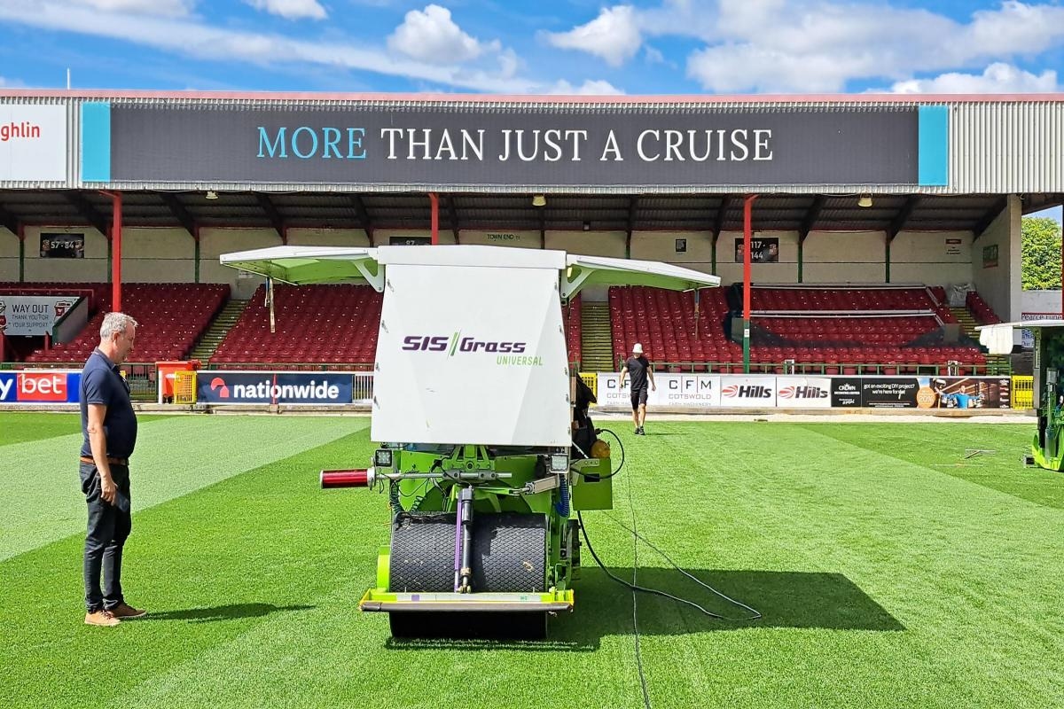 Pitch improvements underway at the Nigel Eady County Ground