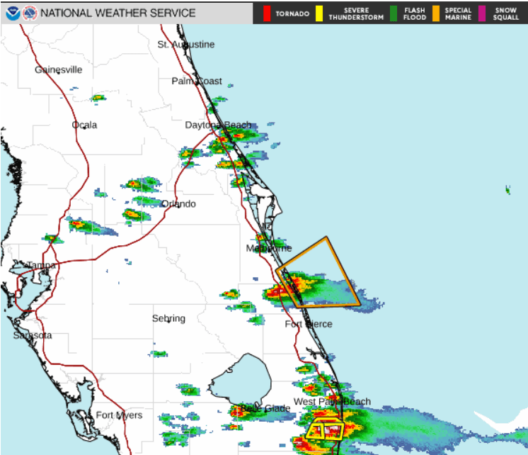 Severe thunderstorm watch issued May 5 for Treasure Coast, as hail pelts some areas